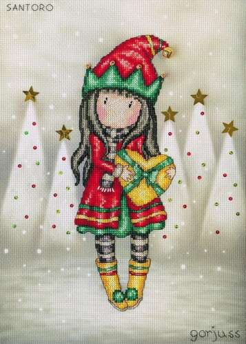 Kreuzstichpackung 22x30cm - Jingle Belle